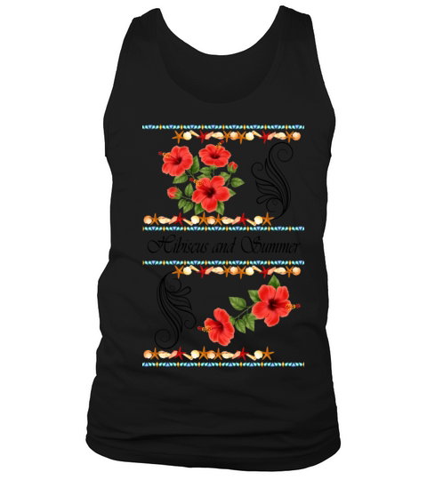 Hibiscus and Summer - Vintage Tank Top Unisex