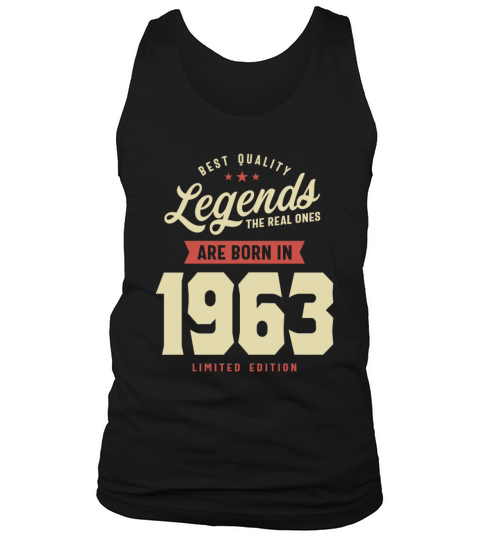 Legends Are Born in 1963 60th Birthday Tank Top Unisex