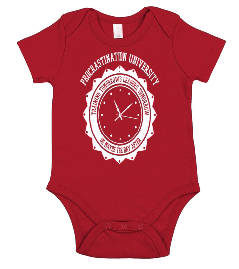 Procrastination University Short Sleeve Baby One-Piece