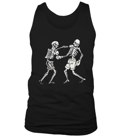 0 BOXING SKELETON HALLOWEEN Tank Top Unisex