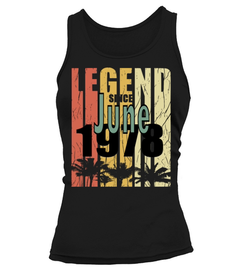 1978 vintage born in June gift Tank top Woman