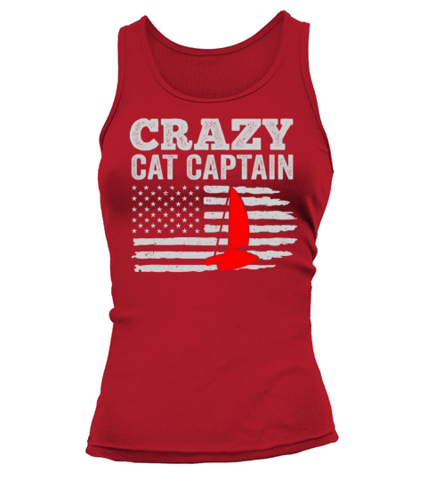 Crazy Catamaran Captain Sailing Sailor Tank top Woman