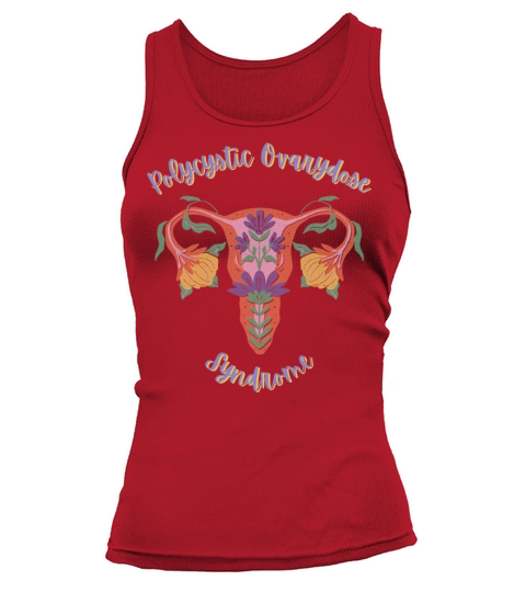 Polycystic Ovarydose Syndrome Female Uterus Tank top Woman