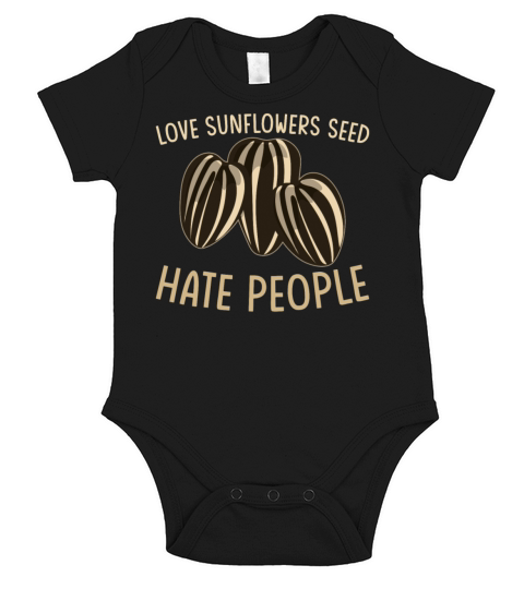 Sunflower Seeds Short Sleeve Baby One-Piece