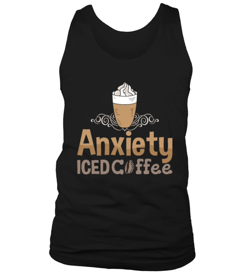 Mental Health Anxiety Iced Coffee Anxie Awareness Tank Top Unisex