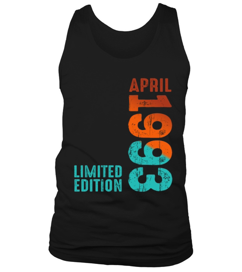 Since April 1993 Year 1993 Retro Vintage 1993 Tank Top Unisex