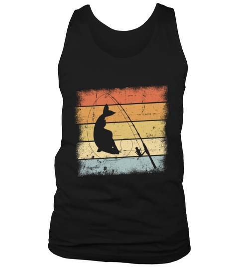 Fishing Retro Design Tank Top Unisex