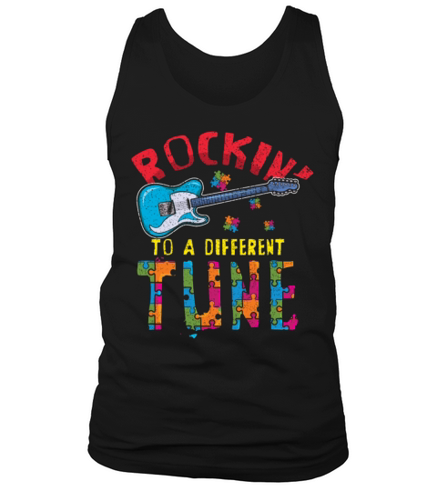 Rocking Different Tune Autism Awareness Tank Top Unisex