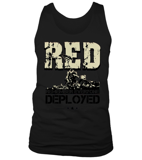Veteran RED Friday Remember Everyone Deployed Tank Top Unisex