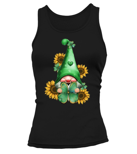 St Patricks Day Shamrock Gnome Tank top Woman
