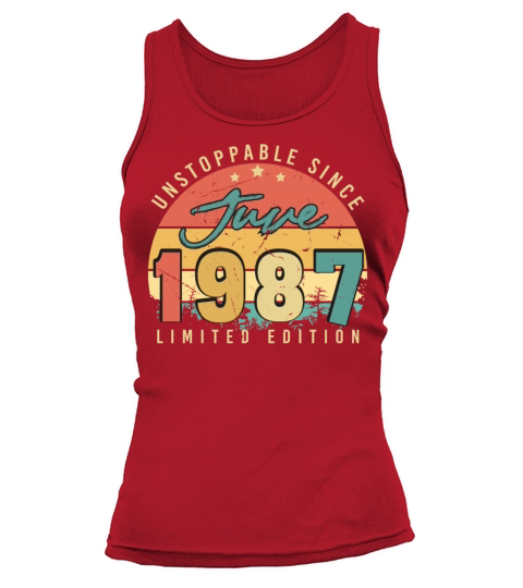 Born 1987 In June Tank top Woman