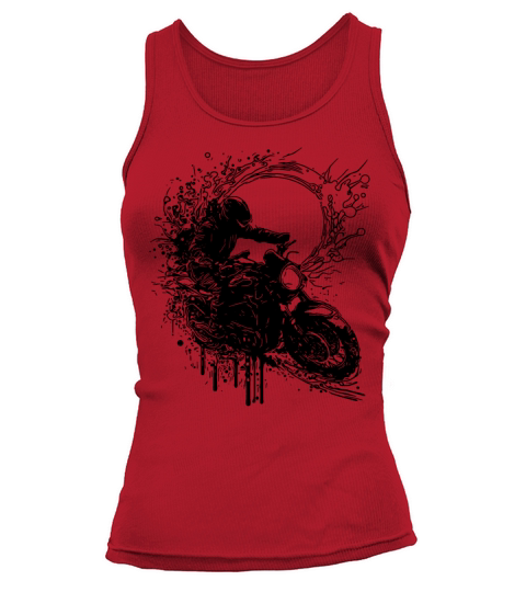 Motorcycle Racing Splash Jump Style Tank top Woman