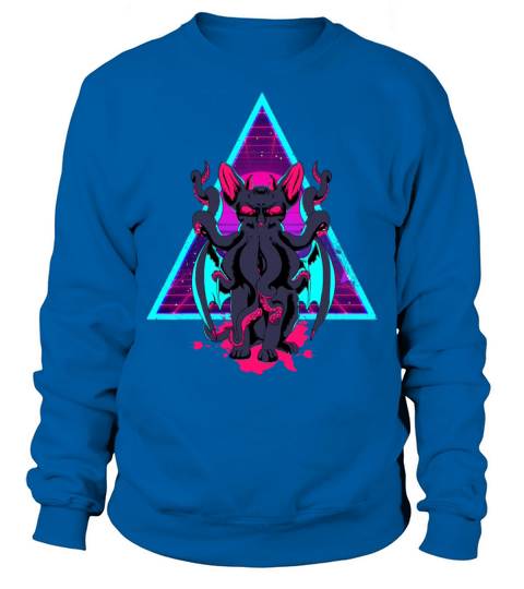 Vaporwave Cat Octopus Sweatshirt Unisex