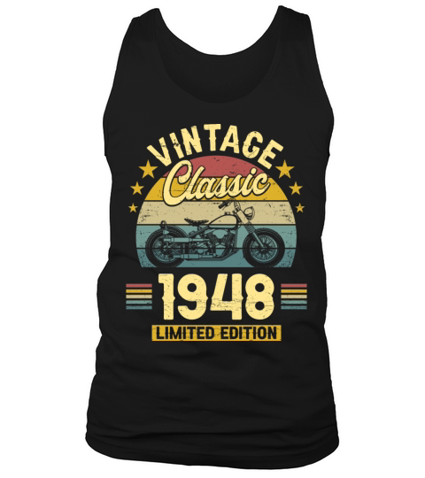 1948 75 Years Old Vintage 75th Birthday Tank Top Unisex