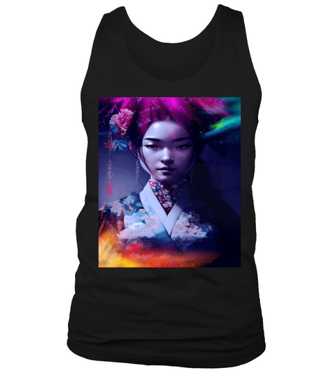 Geisha Japanese Japan Samurai Anime woman Tank Top Unisex