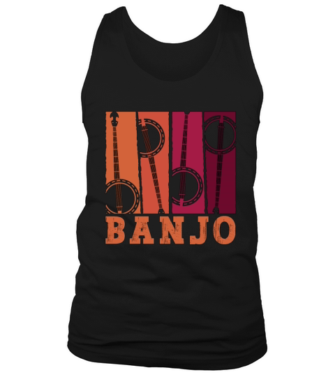 Banjo Acoustic Musical Instrument Loves Folk Music Tank Top Unisex