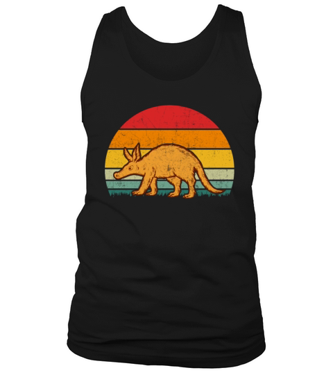 Retro Vintage Style Aardvark Funny Orycteropodid Tank Top Unisex