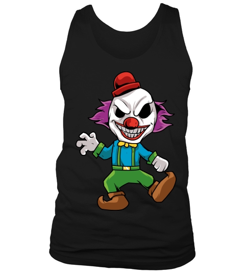 Halloween Cartoon Scary clown Tank Top Unisex