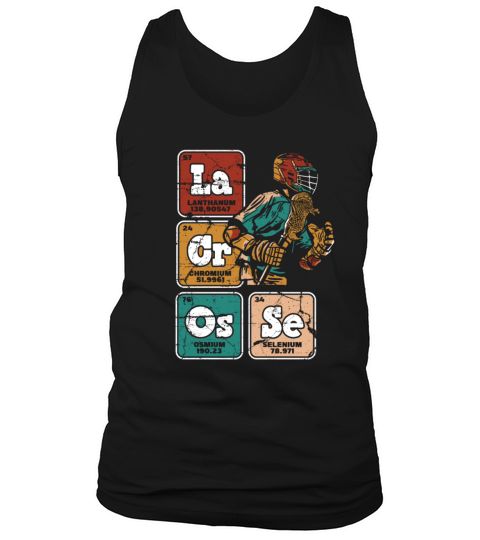 Lacrosse Periodic Table Of Elements Fan Mom Tank Top Unisex