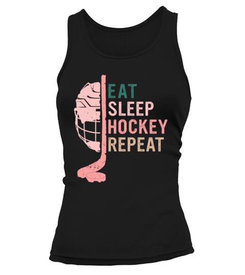 Eat Sleep Hockey Repeat Tank top Woman