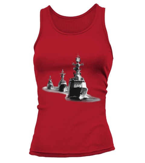 Navy Destroyer Ship Group T-Shirts Tank top Woman