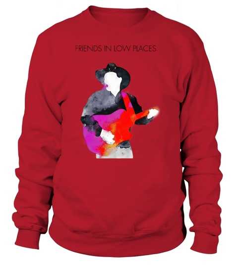 Friends In Low Places Garth Brooks Watercolor Paint Unisex Sweatshirt Sweatshirt Unisex