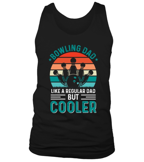 Bowling Dad Fathers Day T Shirt Design Tank Top Unisex