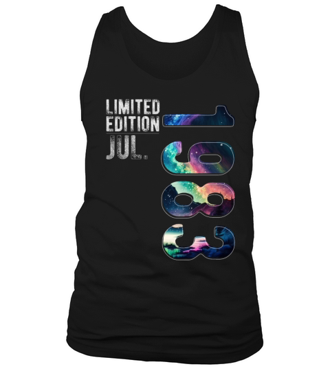 Limited Edition 1983 July Birthday Polar Lights Tank Top Unisex