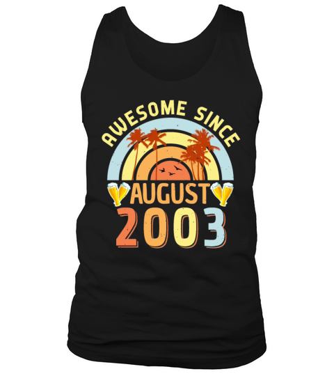 Month Of Birth August 2003 Tank Top Unisex