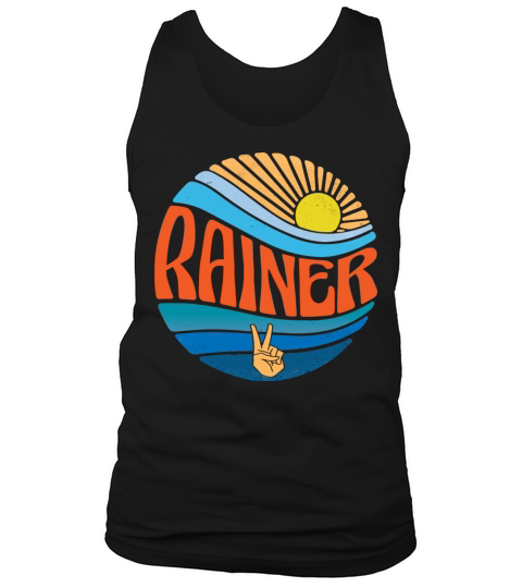 Rainer Shirt Vintage Sunset Rainer Groovy Tie Dye Tank Top Unisex