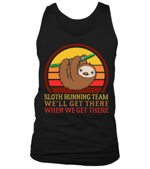 Vintage Sloth Running Team Tank Top Unisex