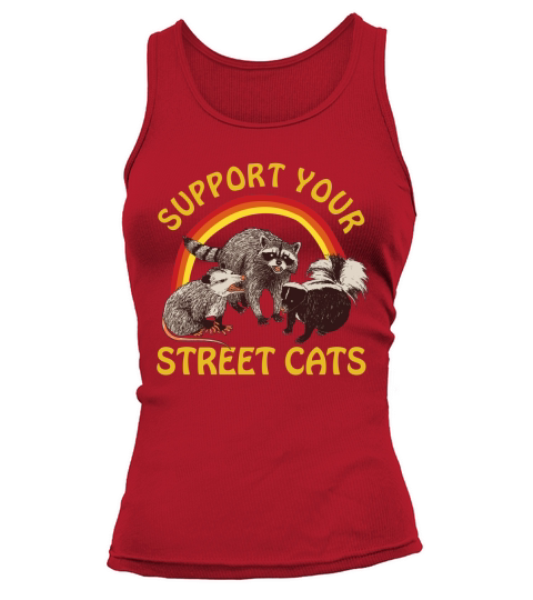 Cat Kitten Support Your Local Street Cats Vintage Tank top Woman