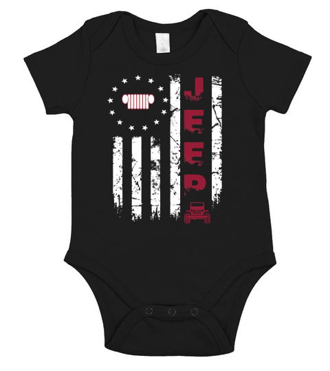 Jeep America Betsy Ross Flag shirt Short Sleeve Baby One-Piece