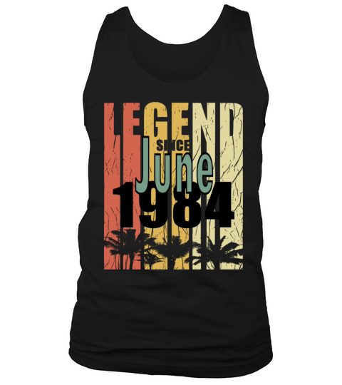 1984 vintage born in June gift Tank Top Unisex