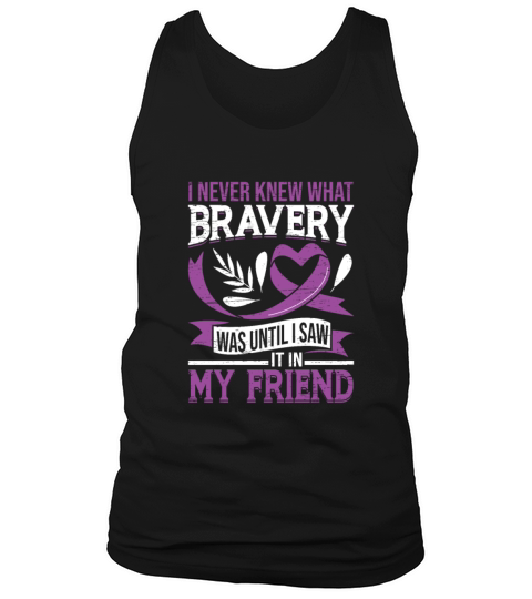 Bravery Epilepsy Purple Ribbon Epileptic Epilepsy Tank Top Unisex