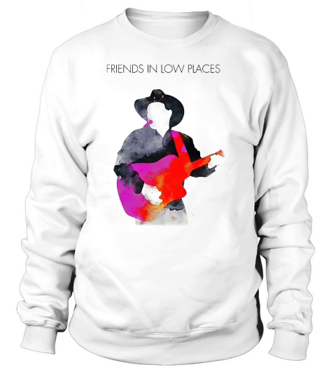 Friends In Low Places Garth Brooks Watercolor Paint Unisex Sweatshirt Sweatshirt Unisex