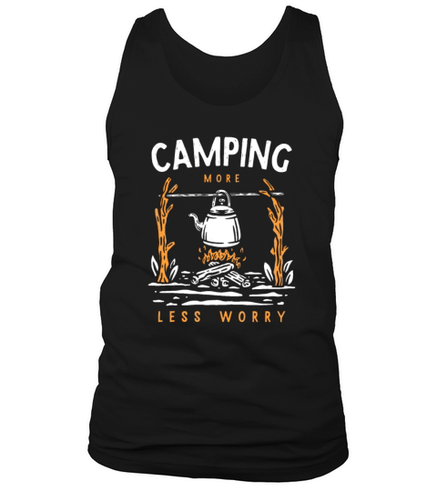 Funny Quote Coffee lovers Camping Camper Tank Top Unisex