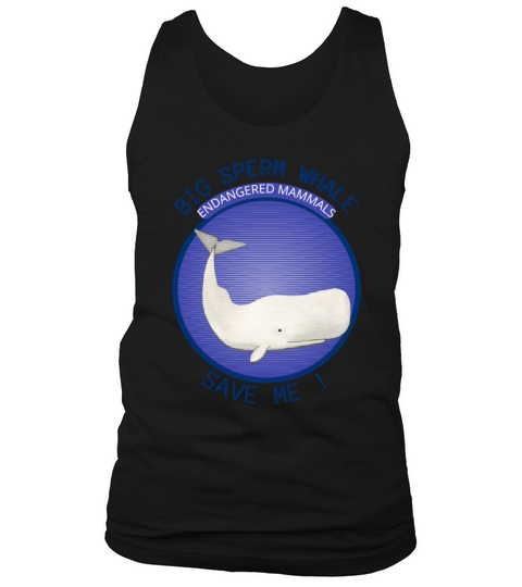 Mammals Endangered Big Sperm Whale Tank Top Unisex