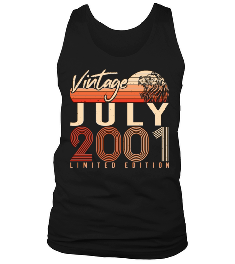 Year Of Birth July 2001 Tank Top Unisex