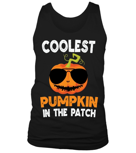 Coolest Pumpkin In The Patch Halloween Tank Top Unisex