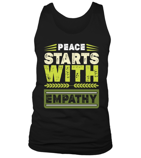 peace vegan saying Tank Top Unisex
