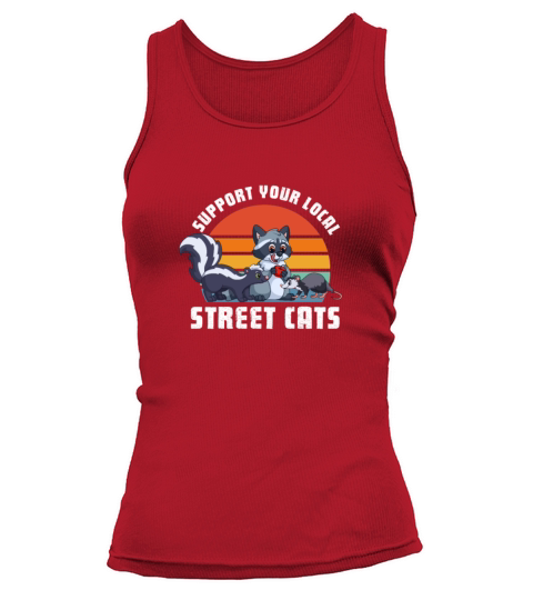 Support Your Local Street Cats Retro Vintage Tank top Woman