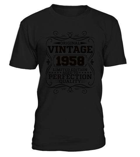 Vintage 1958 Original Limited Edition T-Shirt Unisex