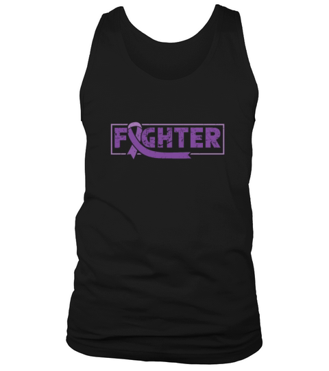 Epilepsy Fighter Purple Ribbon Epileptic Epilepsy Tank Top Unisex