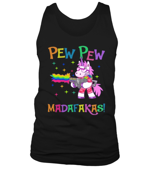 Lgbt unicorn pew pew madafakas Tank Top Unisex
