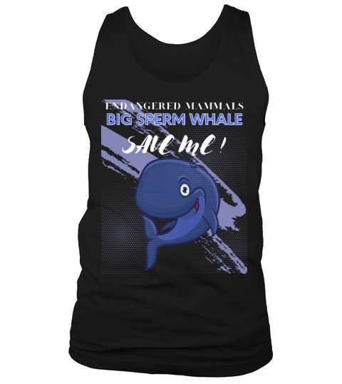 Mammals Endangered Big Sperm Whale Tank Top Unisex