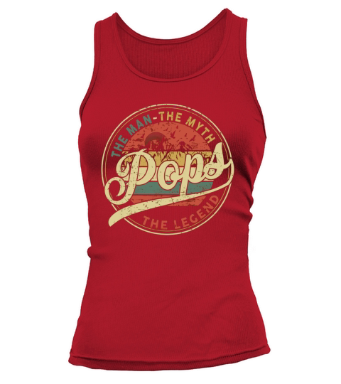 Pops The Man The Myth The Legend Vintage shirt Tank top Woman
