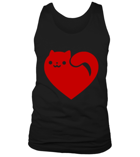 Cat Heart Tank Top Unisex