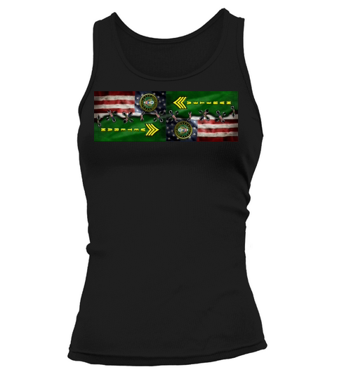 Us Army Rank Sergeant Veteran Flag Tank top Woman