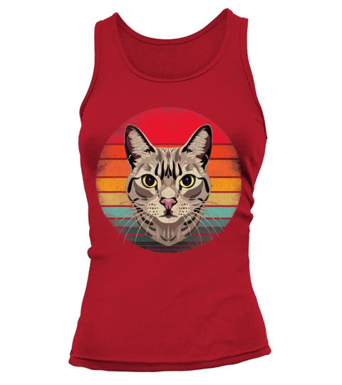 Bengal Vintage Retro Doberman Pinscher Cat Mom Tank top Woman